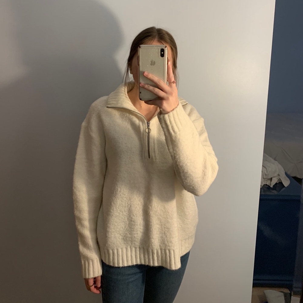 Quarter zip sweater